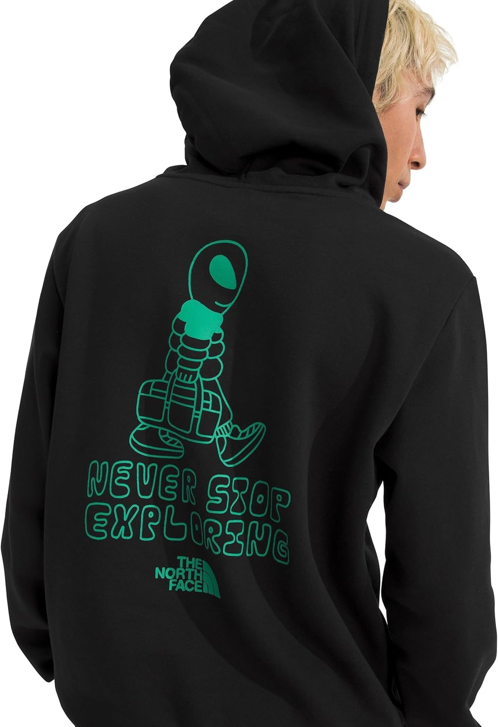 image:imageThe North Face Mens Celestial Drift Hoodie Casual Pullover Sweatshirt Bold Graphic Designs Kangaroo Hand PocketTnf Black