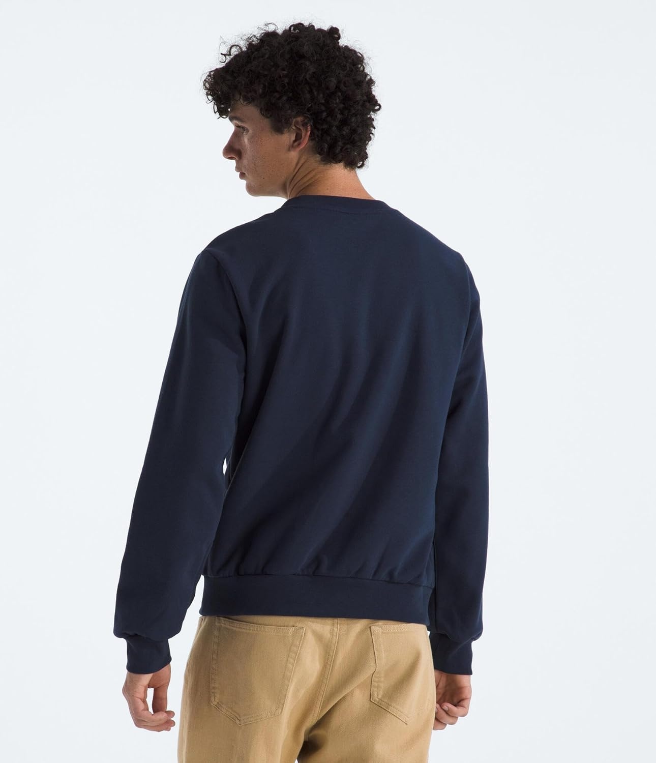 image:imageThe North Face Mens Evolution Simple Dome Crew Ribbed Collar amp Hem Classic LogoSummit Navy