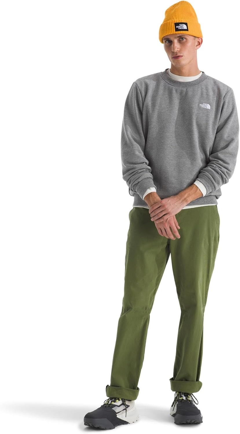 image:imageThe North Face Mens Evolution Simple Dome Crew Ribbed Collar amp Hem Classic LogoTnf Mid Grey Heather