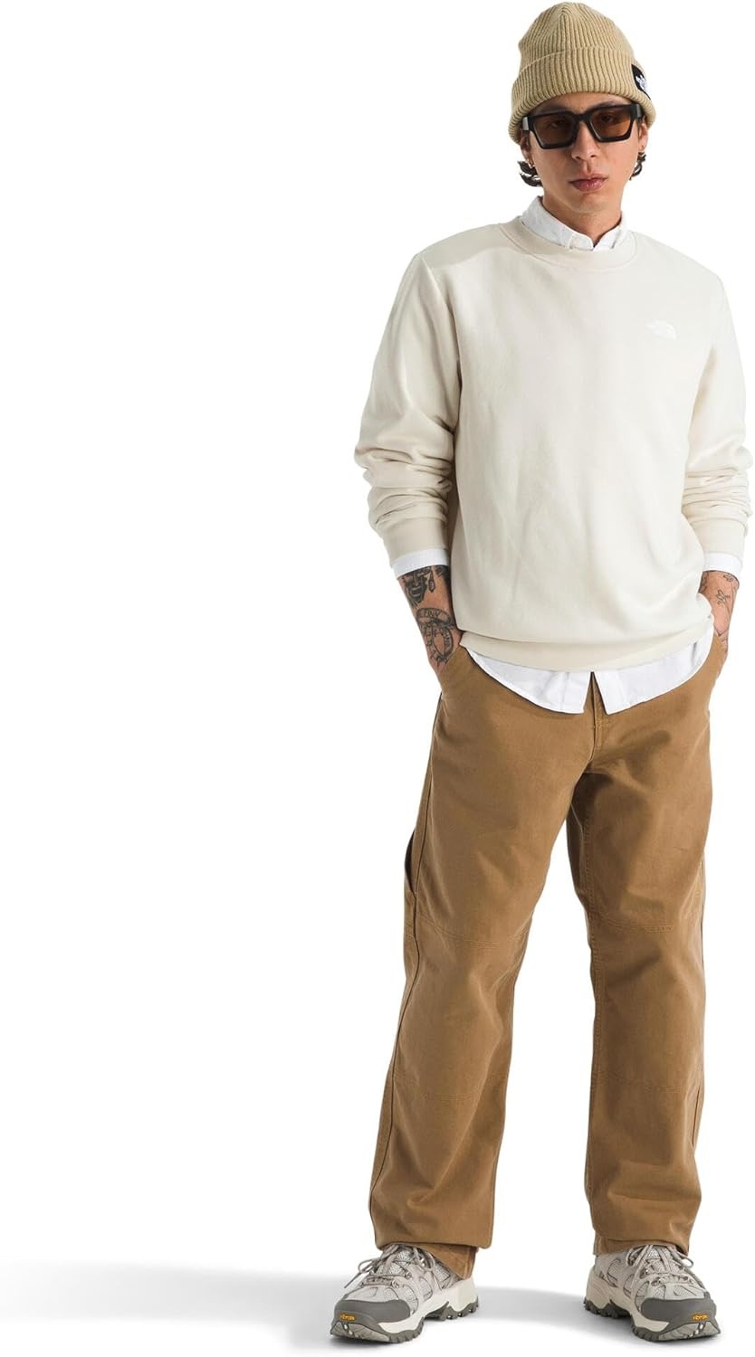 image:imageThe North Face Mens Evolution Simple Dome Crew Ribbed Collar amp Hem Classic LogoWhite Dune