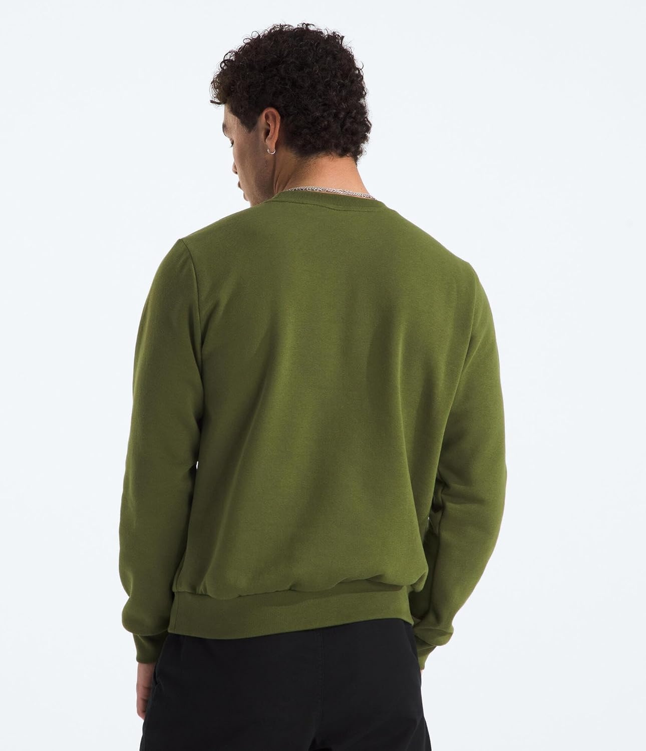 image:imageThe North Face Mens Evolution Simple Dome Crew Ribbed Collar amp Hem Classic LogoWoodland Green