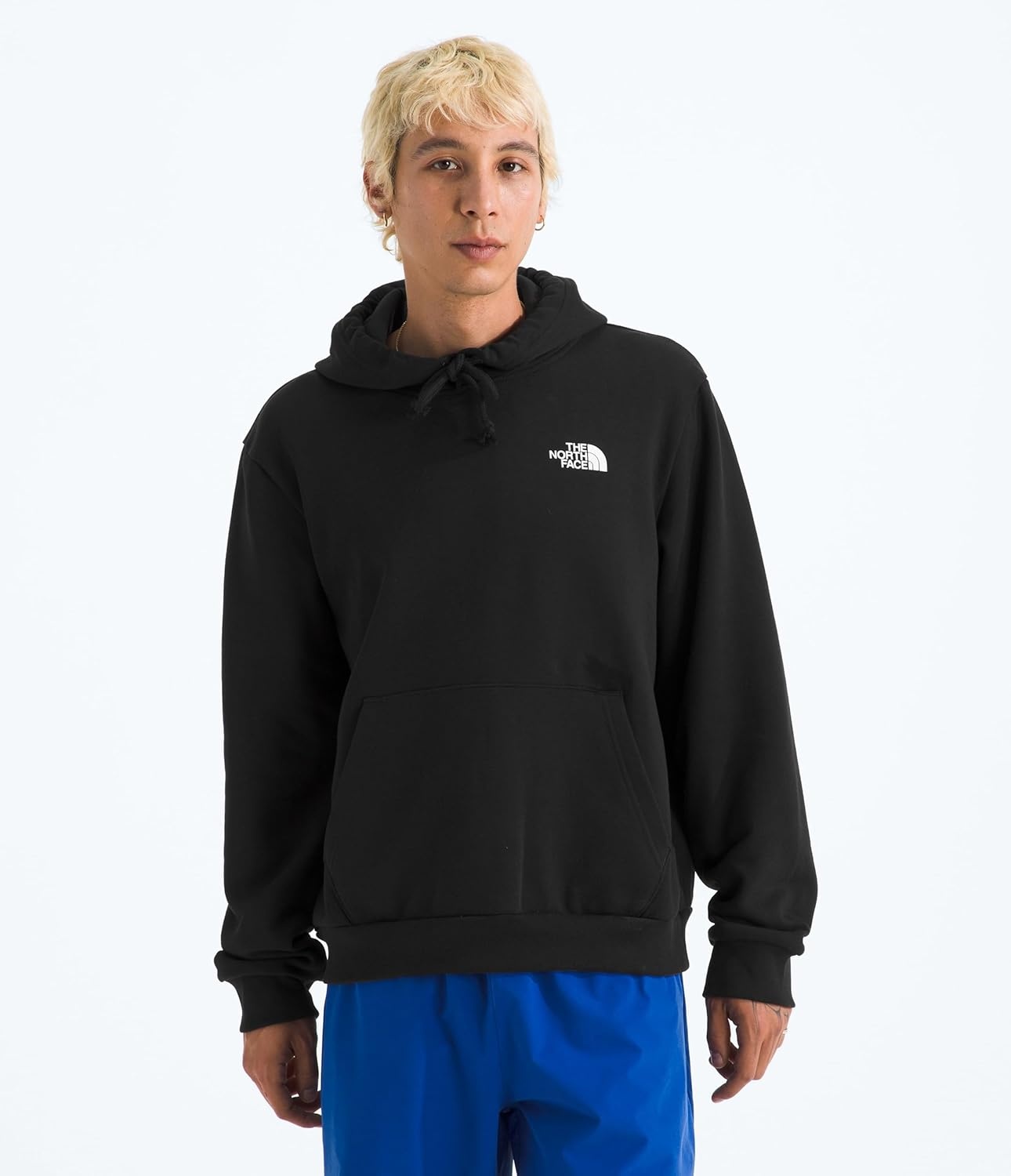 image:imageThe North Face Mens Sunlit Summit Hoodie Casual Pullover Sweatshirt With Bold Graphic Designs Kangaroo Hand PocketTnf Black