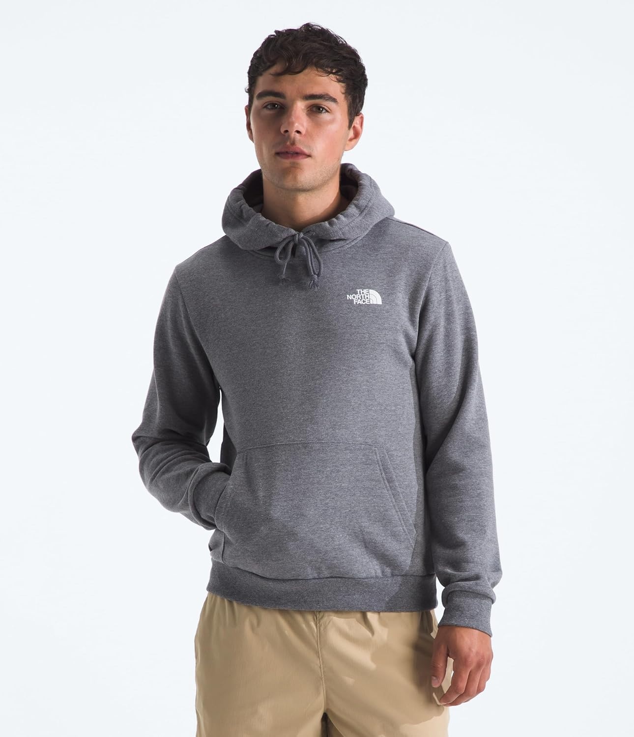 image:imageThe North Face Mens Sunlit Summit Hoodie Casual Pullover Sweatshirt With Bold Graphic Designs Kangaroo Hand PocketTnf Mid Grey Heather