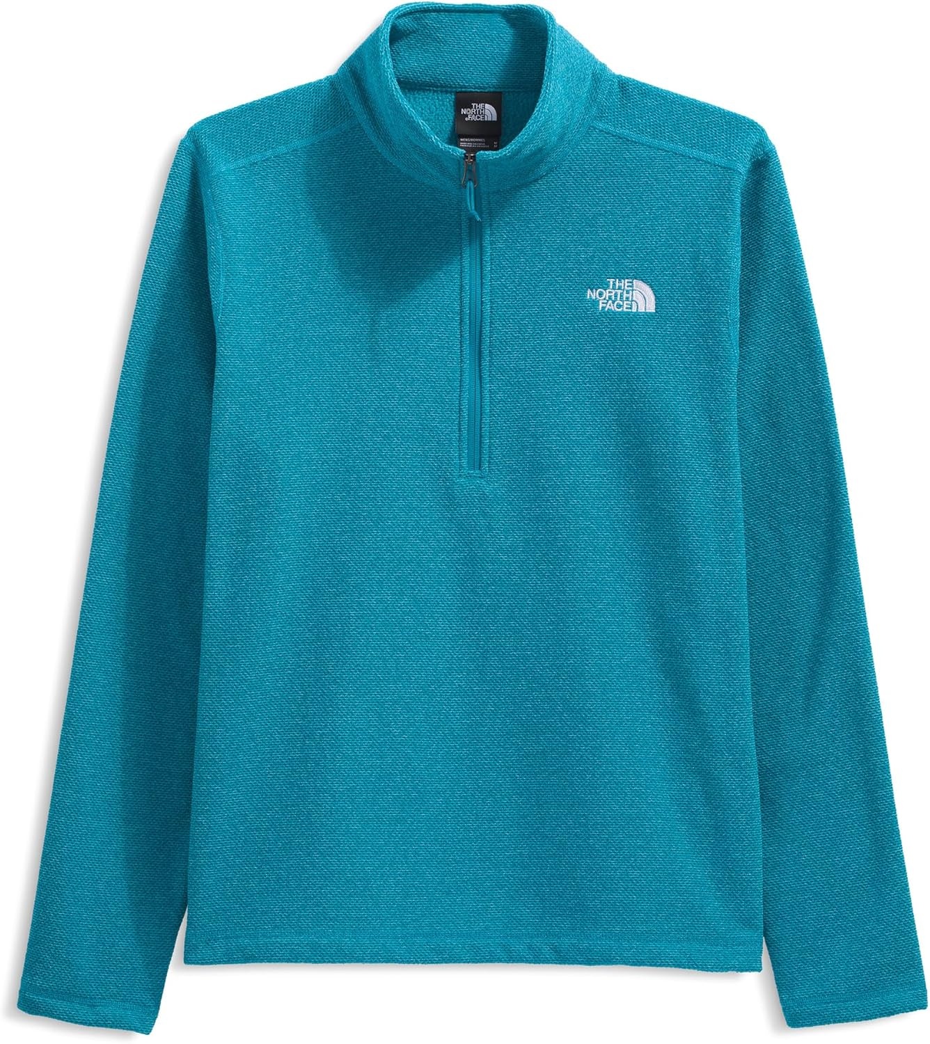 image:imageThe North Face Mens Textured Cap Rock Quarter Zip Pullover 14 Zip Fleece Jacket with a Classic Fit amp Embroidered LogoDusk Blue Heather