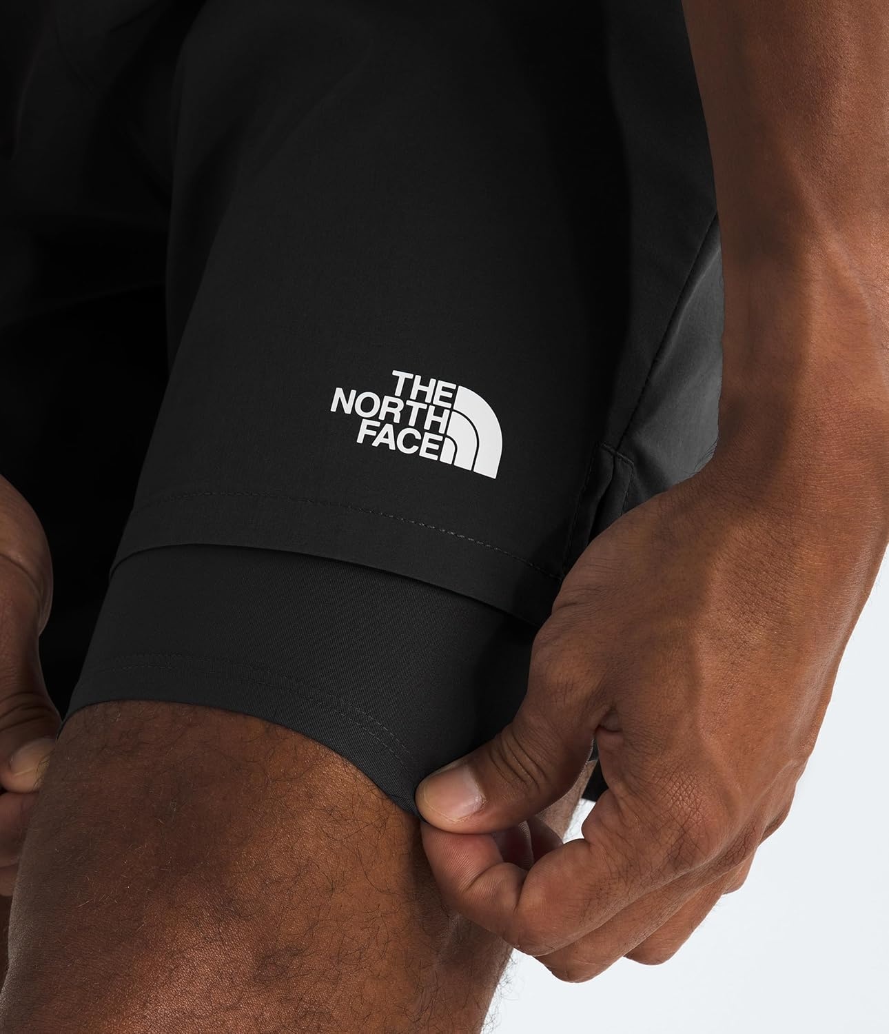 image:imageThe North Face Mens Wander 2in1 Short 7 Moisture Wicking Water Repellent Finish Stretch Waistband Hand PocketsTnf Black
