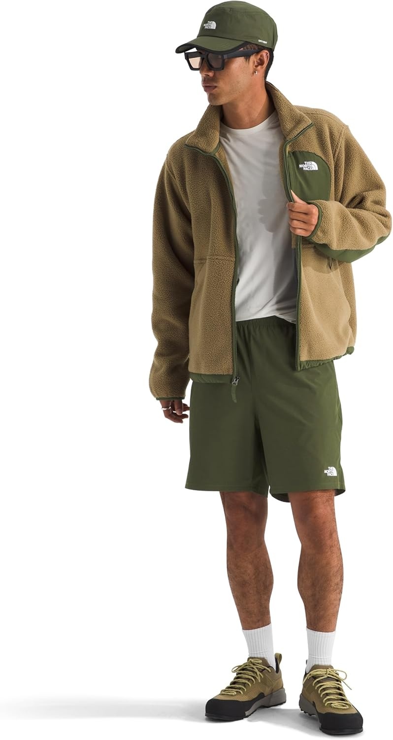 image:imageThe North Face Mens Wander 2in1 Short 7 Moisture Wicking Water Repellent Finish Stretch Waistband Hand PocketsWoodland Green