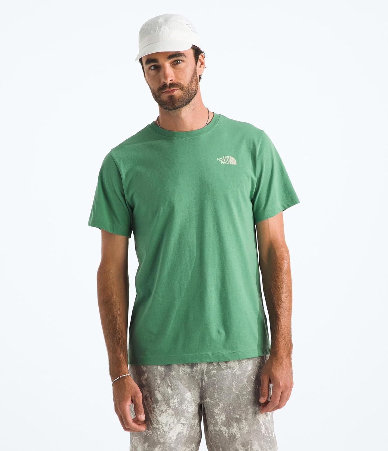 image:imageThe North Face Mountain Stamps Regular Short Sleeve TeeDimmed Algae Mountain Stamps