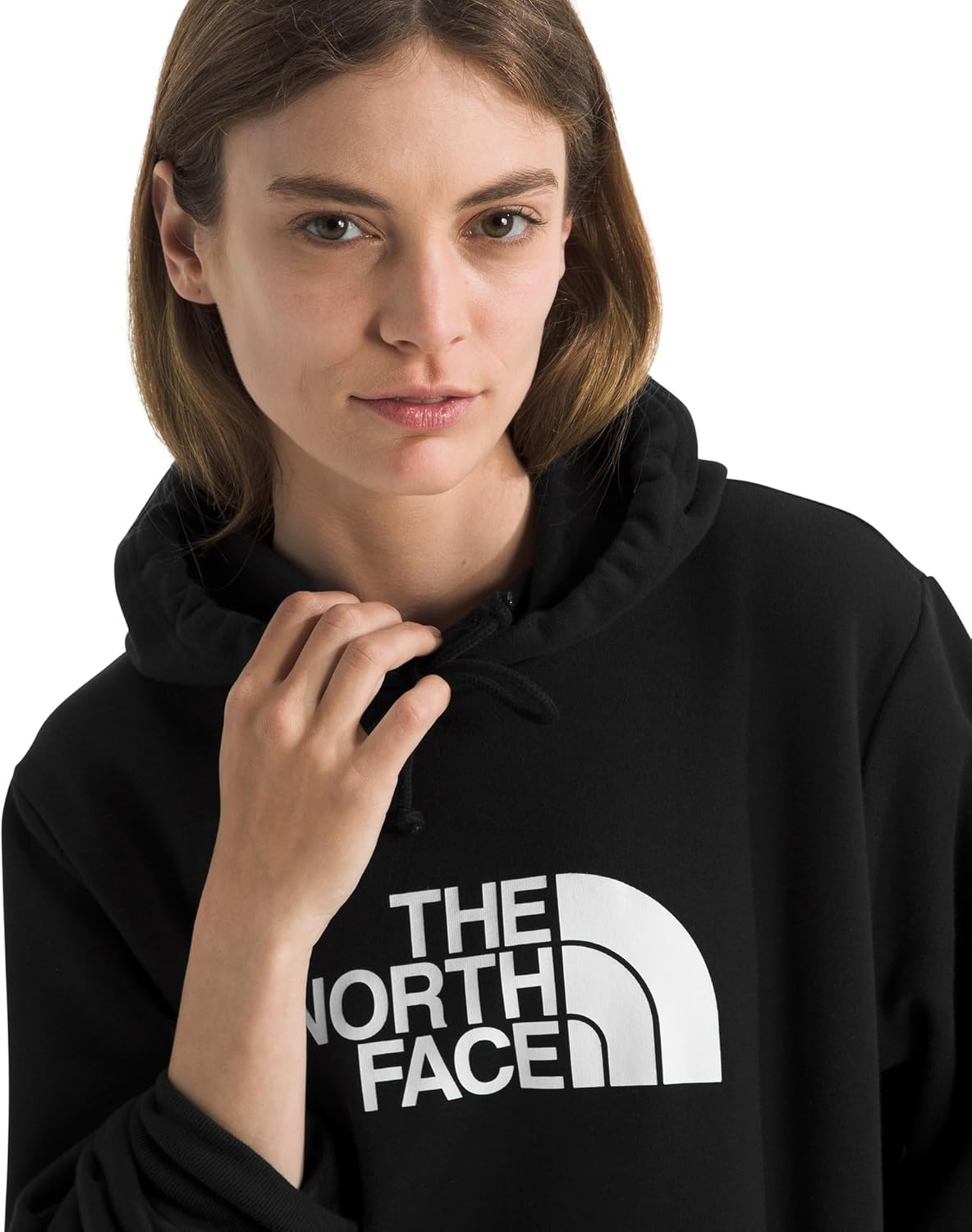 image:imageThe North Face Womens Evolution Half Dome Hoodie Adventure Ready Hood With Adjustable Drawcord Kangaroo Hand PocketTnf Black