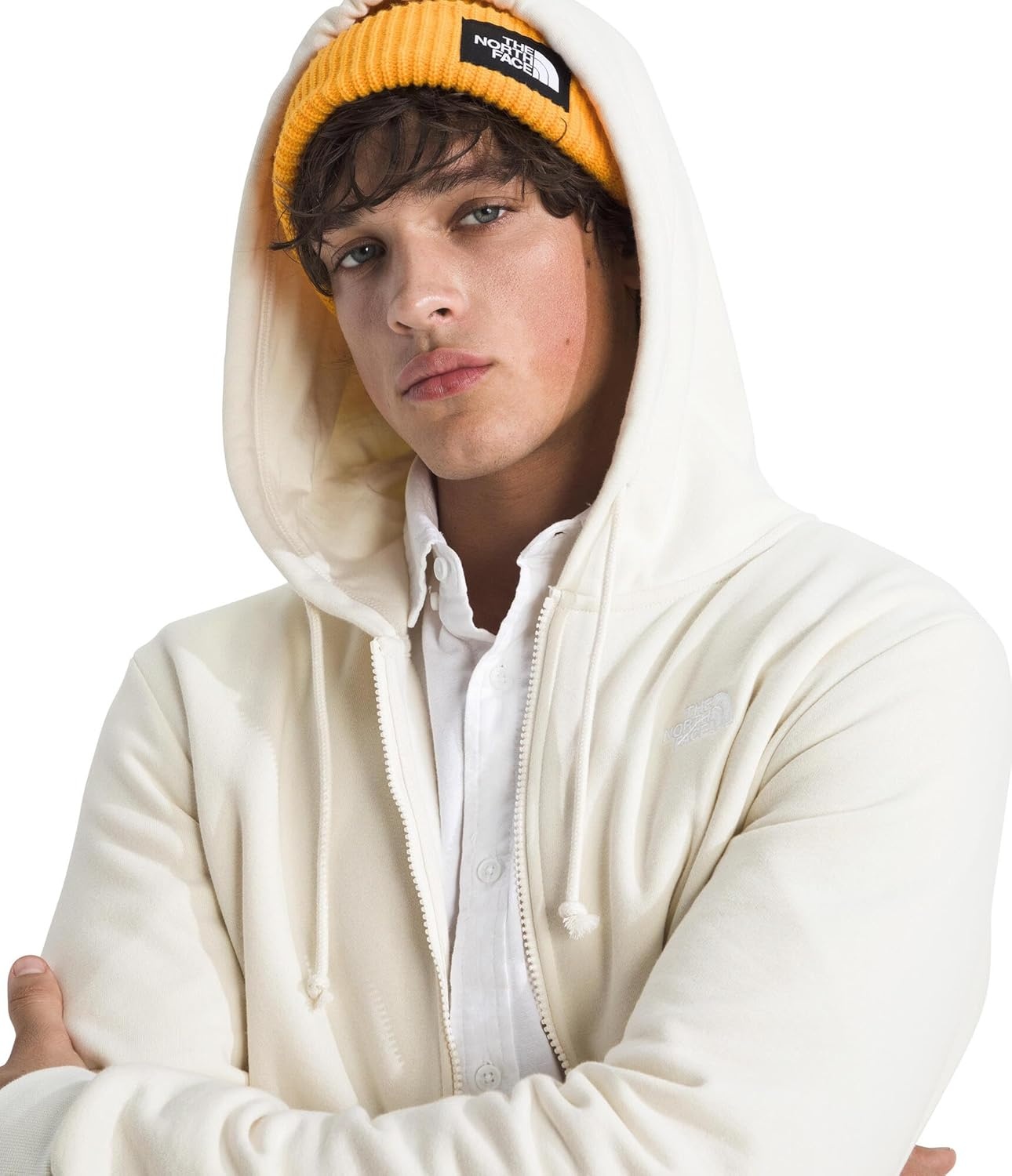 image:imageThe North Face mens Evolution Simple Dome Full Zip HoodieWhite Dune