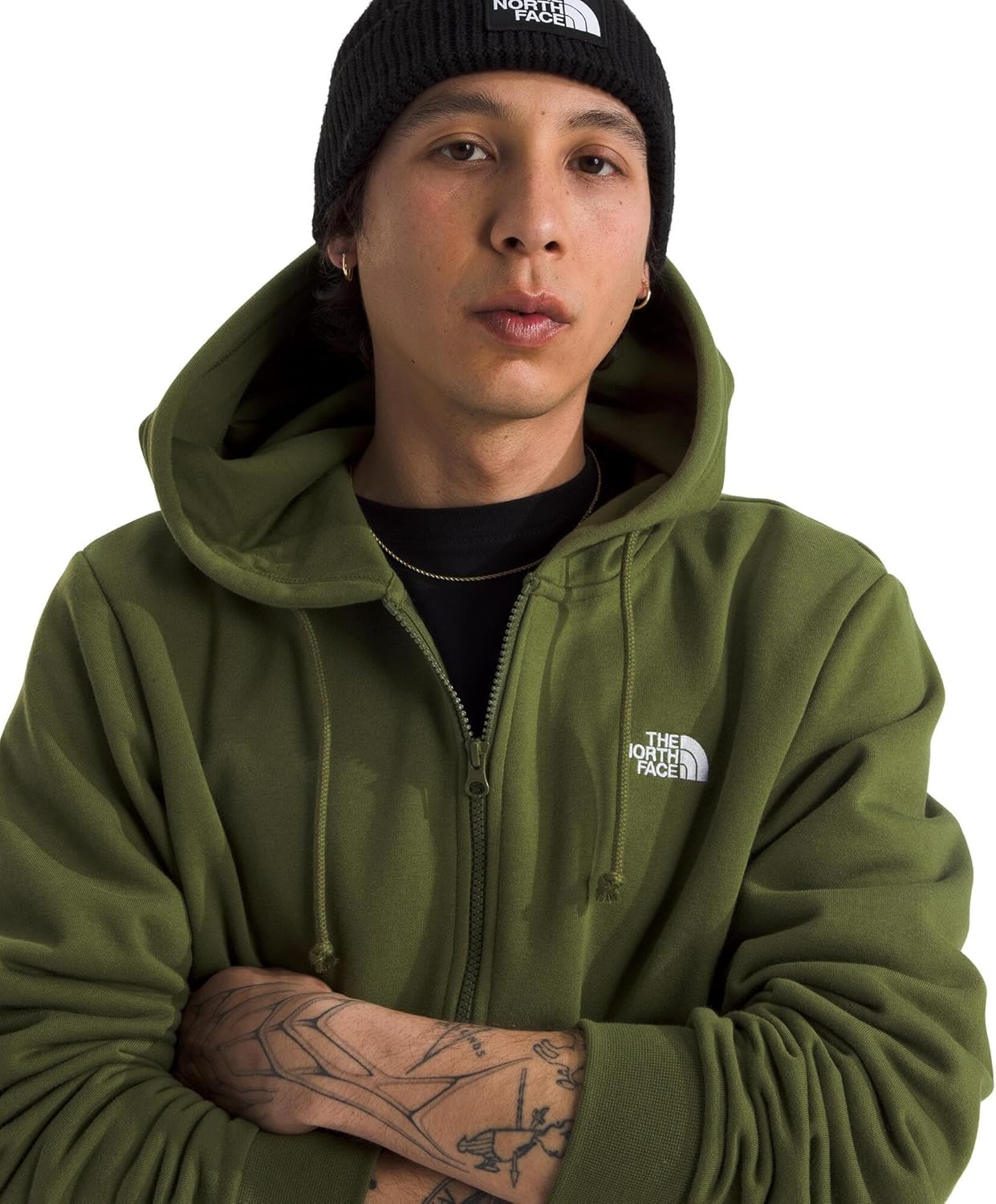 image:imageThe North Face mens Evolution Simple Dome Full Zip HoodieWoodland Green