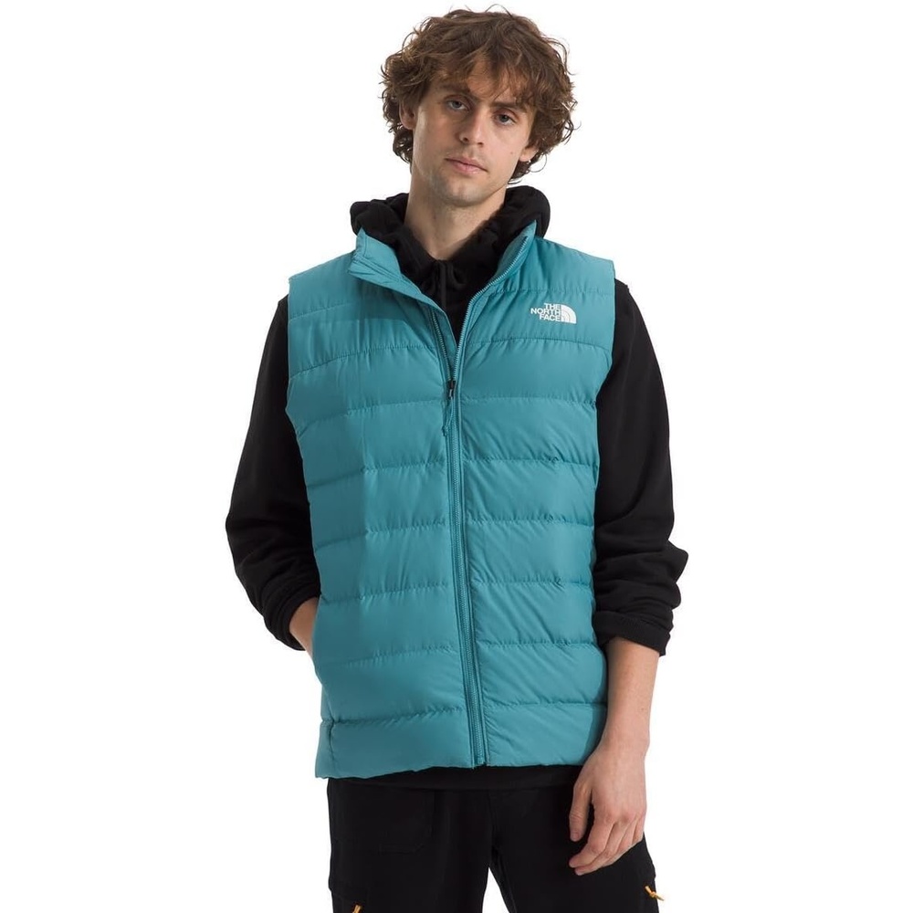 image:imageTHE NORTH FACE Mens Aconcagua 3 Insulated Vest Wind Resistant Water Repellent 600 Fill Waterfowl Down InsulationAlgae Blue