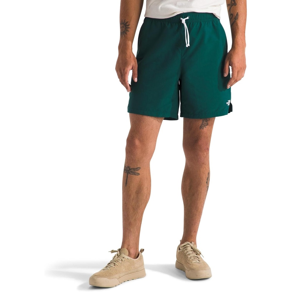 image:imageTHE NORTH FACE Mens Action Shorts 20  Lightweight amp Breathable Nylon Shorts With Flashdry Technology amp Adjustable DrawcordDeep Nori