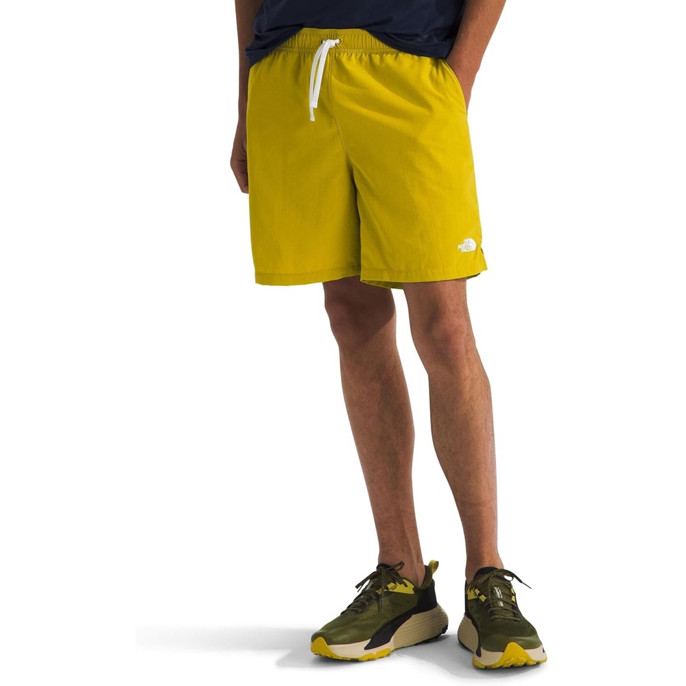 image:imageTHE NORTH FACE Mens Action Shorts 20  Lightweight amp Breathable Nylon Shorts With Flashdry Technology amp Adjustable DrawcordDijon Yellow
