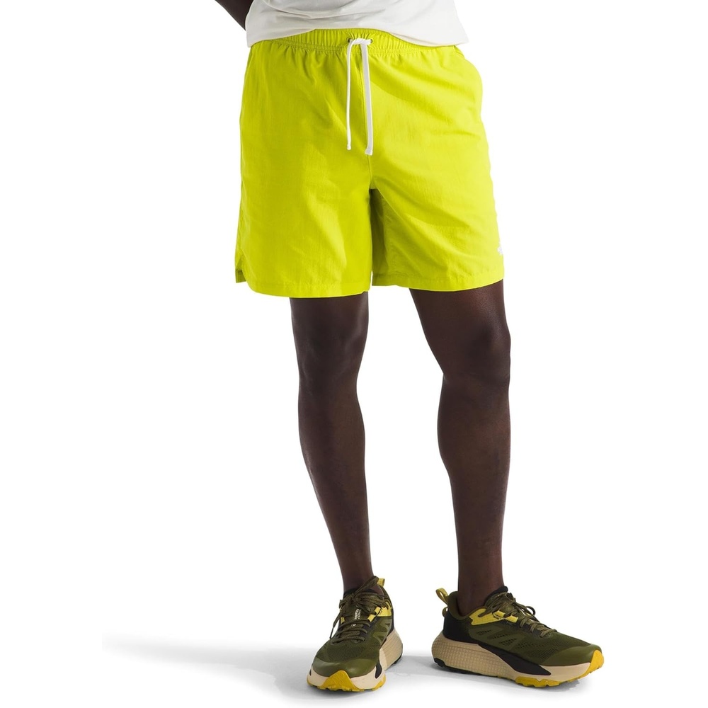 image:imageTHE NORTH FACE Mens Action Shorts 20 Lightweight amp Breathable Nylon Shorts With Flashdry Technology amp Adjustable DrawcordSulphur Spring Green