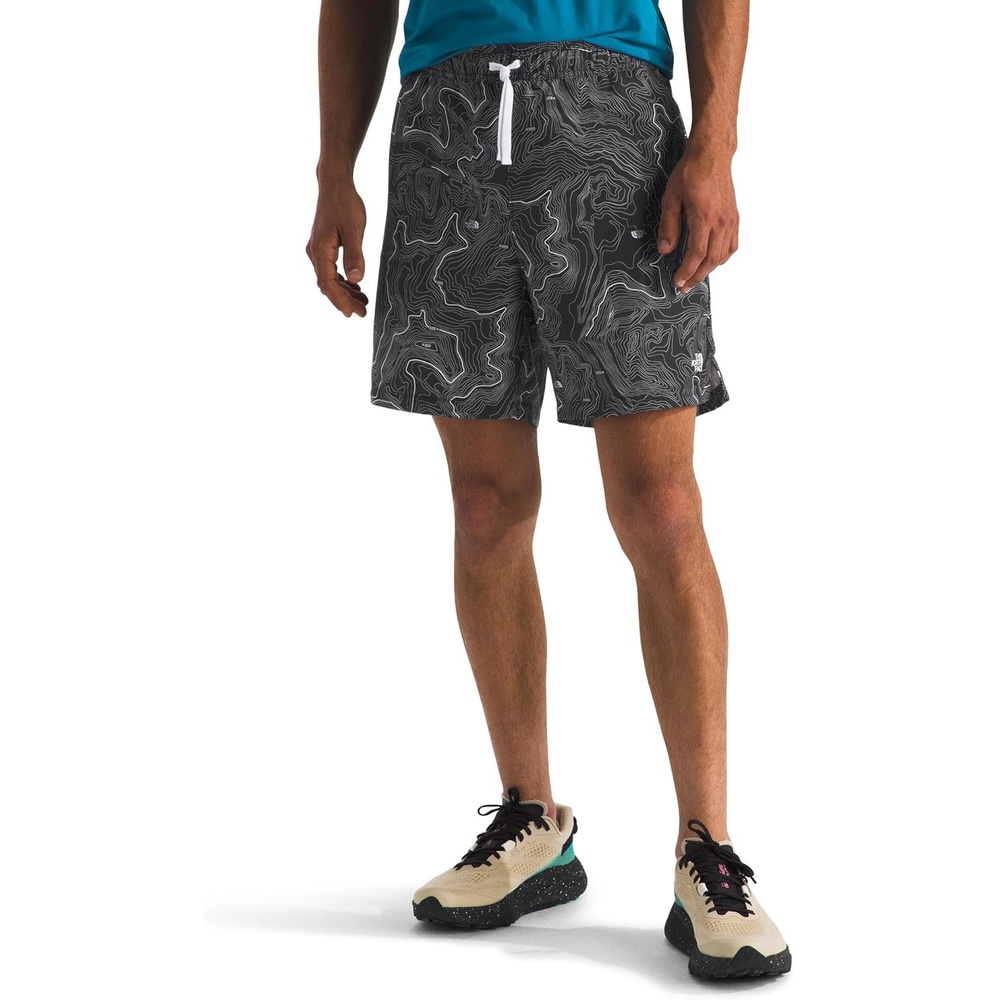 image:imageTHE NORTH FACE Mens Action Shorts 20 Lightweight amp Breathable Nylon Shorts With Flashdry Technology amp Adjustable DrawcordTnf Black Tnf Topo Print