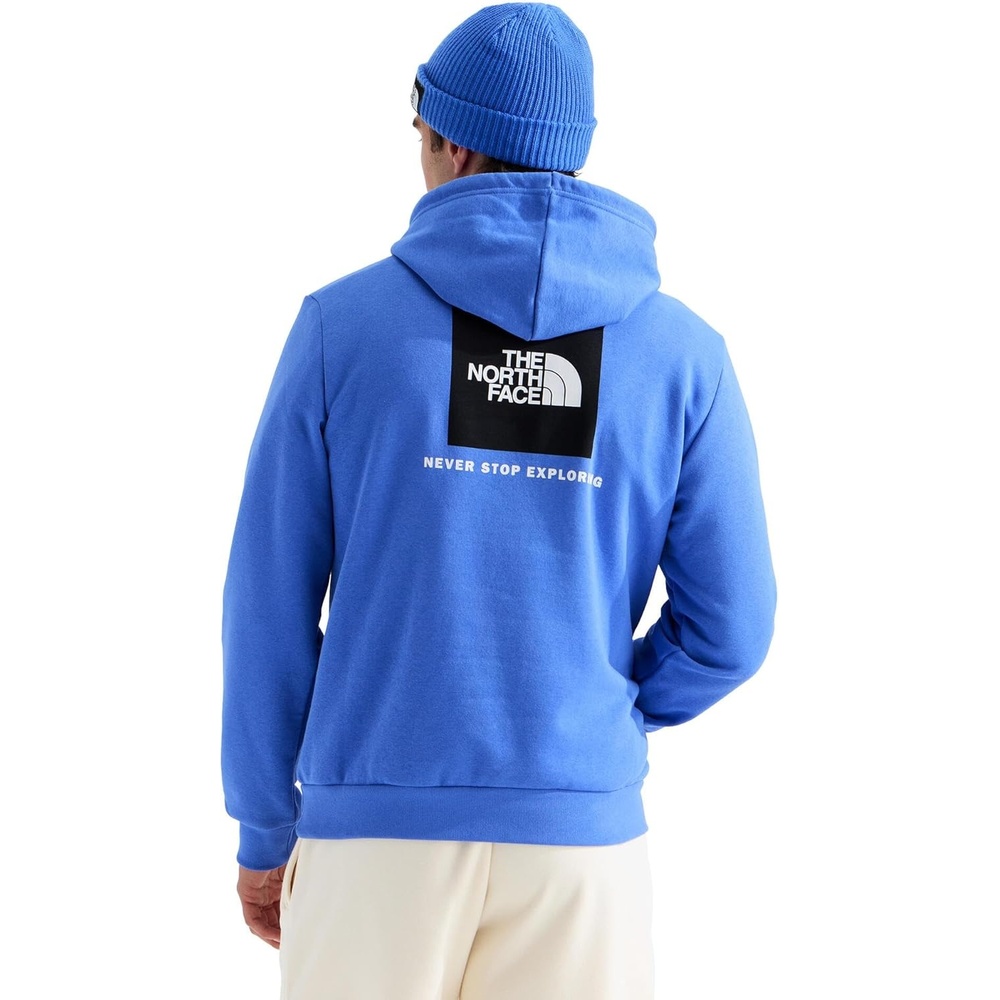 image:imageTHE NORTH FACE Mens Evolution Box NSE Hoodie Sweatshirt With 2 Piece Hood Adjustable Drawcord Kangaroo Hand PocketActive Blue