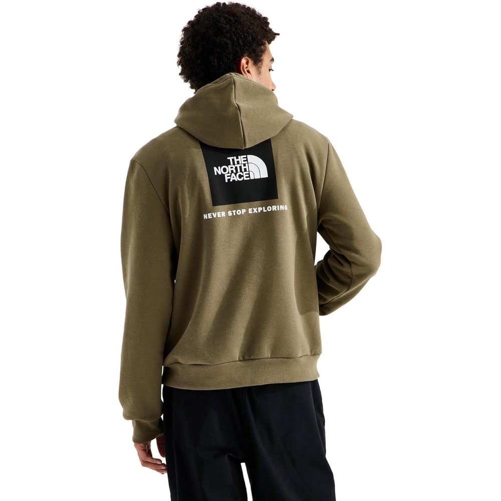 image:imageTHE NORTH FACE Mens Evolution Box NSE Hoodie Sweatshirt With 2 Piece Hood Adjustable Drawcord Kangaroo Hand PocketCaraway Seed