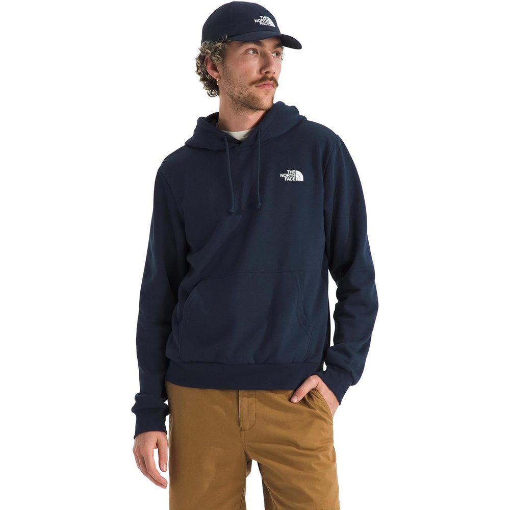 image:imageTHE NORTH FACE Mens Evolution Box NSE Hoodie Sweatshirt With 2 Piece Hood Adjustable Drawcord Kangaroo Hand PocketSummit Navy