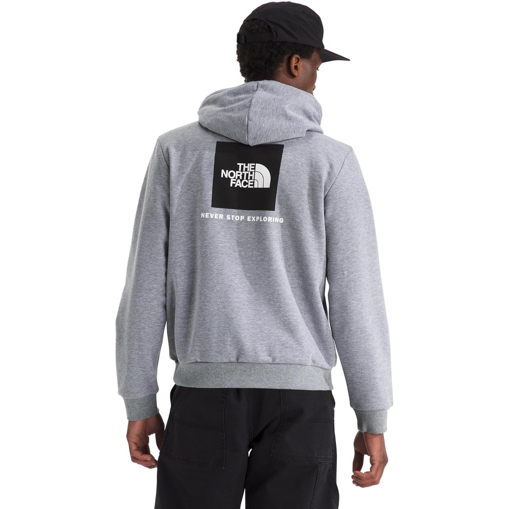 image:imageTHE NORTH FACE Mens Evolution Box NSE Hoodie Sweatshirt With 2 Piece Hood Adjustable Drawcord Kangaroo Hand PocketTnf Pale Grey Heather
