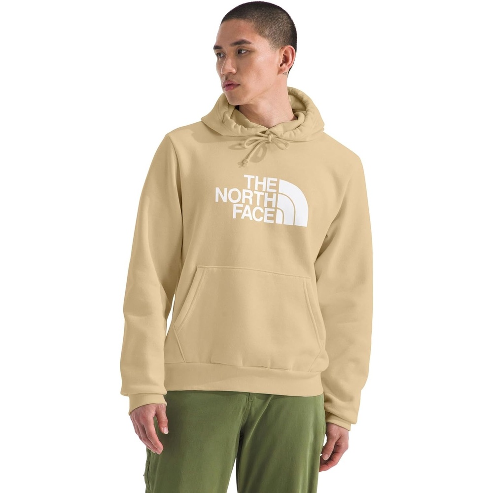 image:imageTHE NORTH FACE Mens Evolution Half Dome Hoodie  Sweatshirt With 2 Piece Hood Adjustable Drawcord Kangaroo Hand PocketKhaki Stone