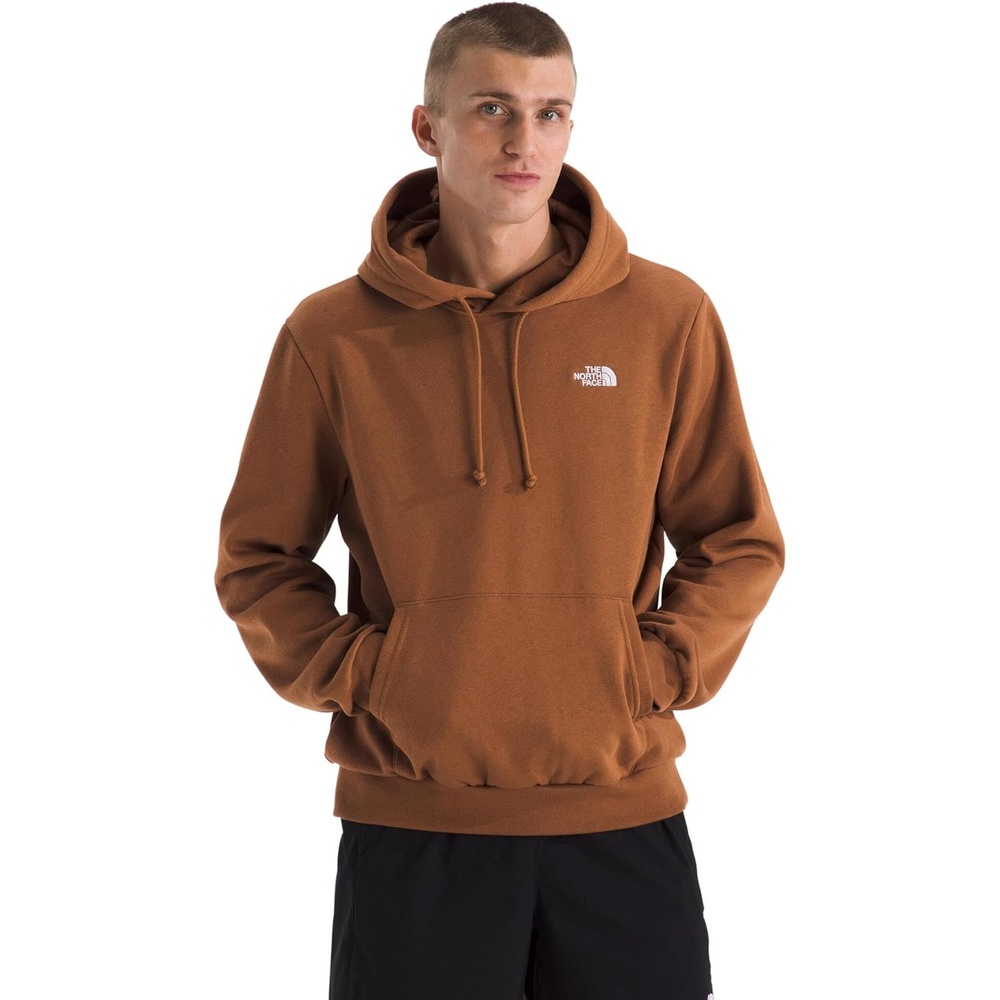 image:imageTHE NORTH FACE Mens Evolution Simple Dome Hoodie Standard amp Big Size  Hood With Adjustable Drawcord Kangaroo PocketBurnt Umber