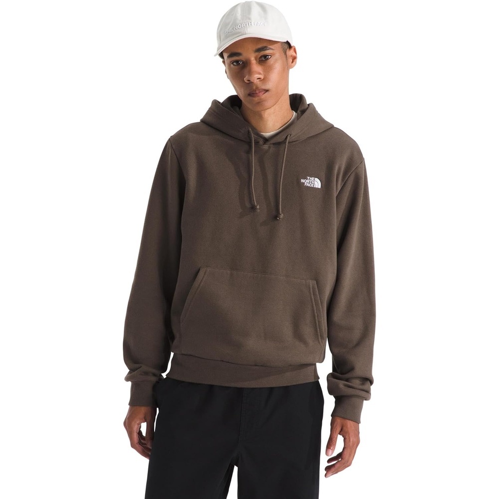 image:imageTHE NORTH FACE Mens Evolution Simple Dome Hoodie Standard amp Big Size  Hood With Adjustable Drawcord Kangaroo PocketSmokey Brown