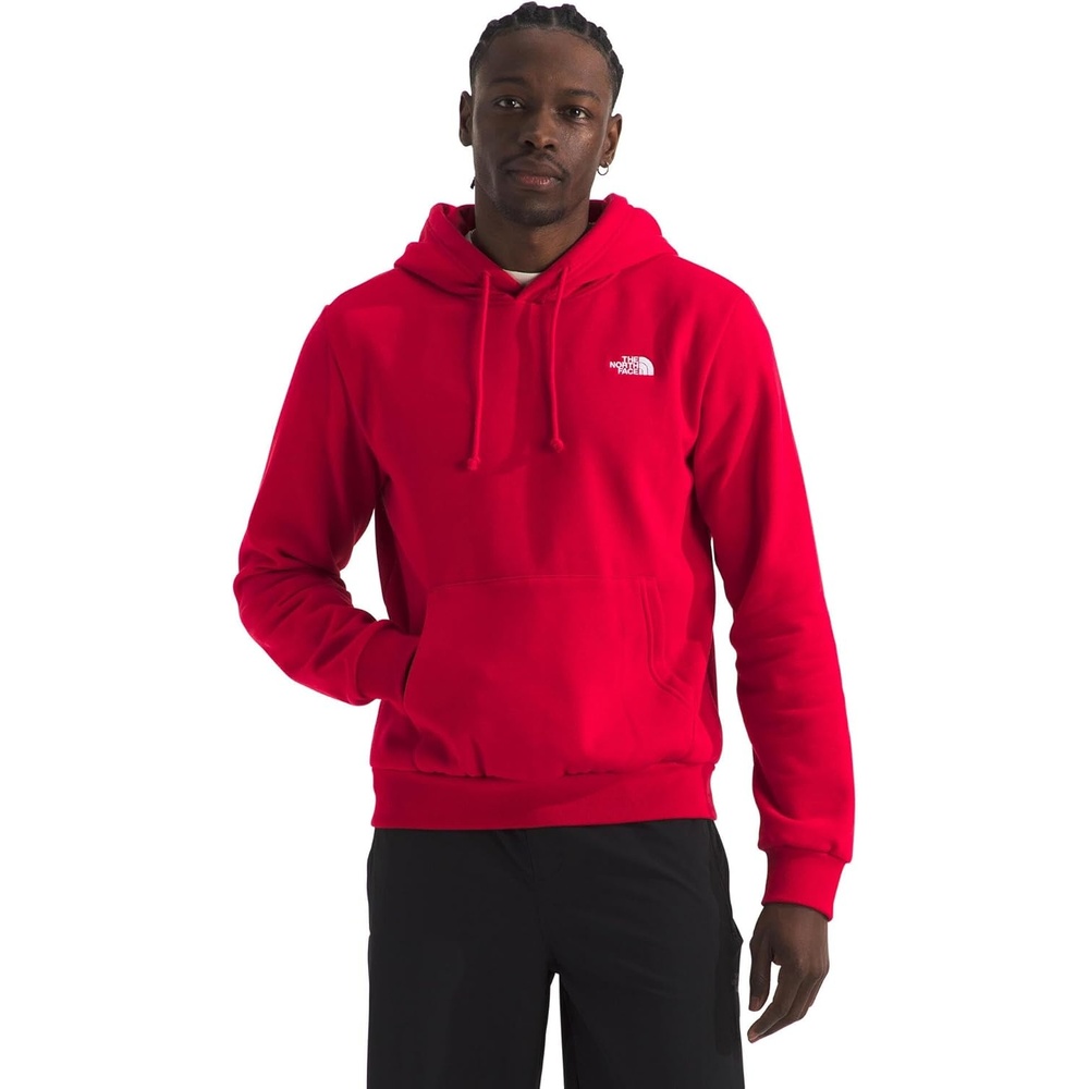 image:imageTHE NORTH FACE Mens Evolution Simple Dome Hoodie Standard amp Big Size  Hood With Adjustable Drawcord Kangaroo PocketTnf Red