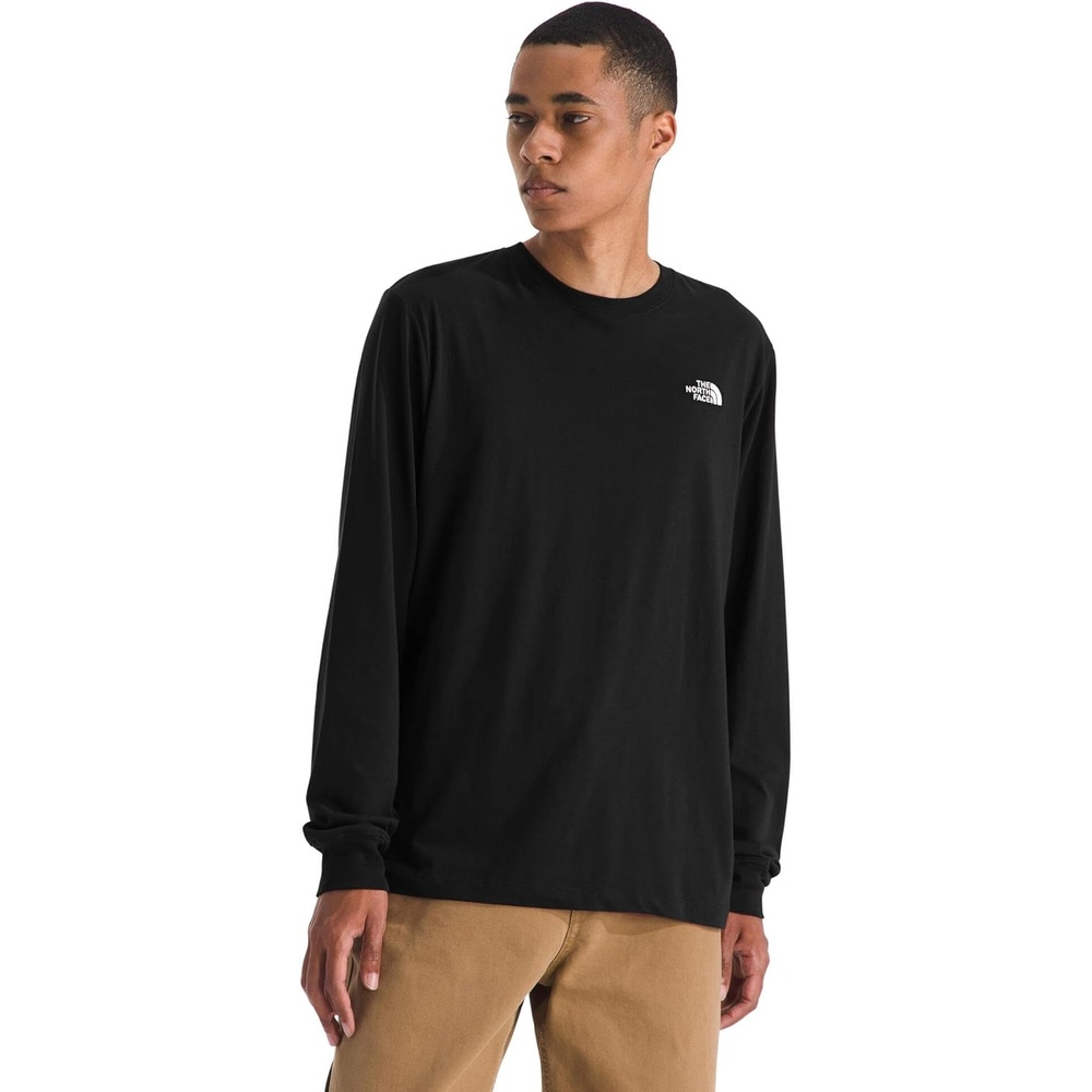 image:imageTHE NORTH FACE Mens Evolution Simple Dome Longsleeve Tee Cotton Shirt With the Classic LogoTnf Black