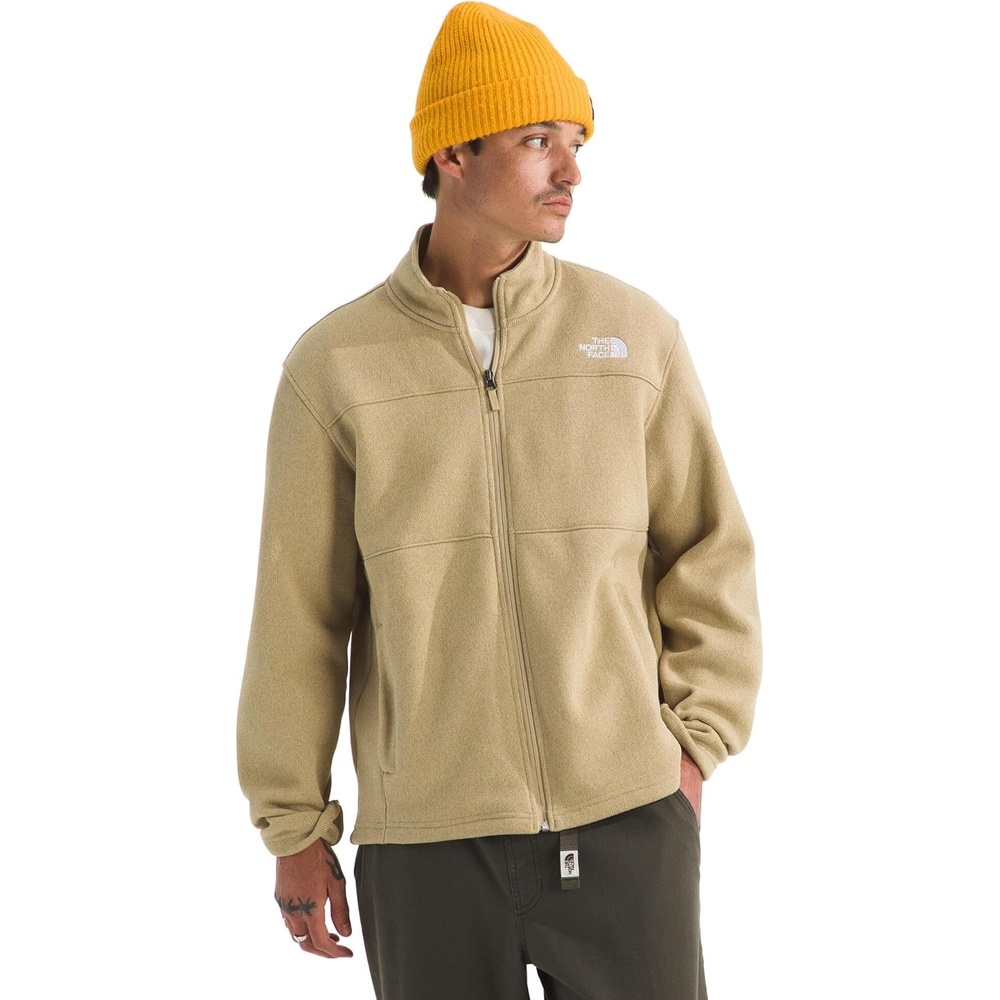 image:imageTHE NORTH FACE Mens Gordon Lyons Full Zip Jacket  Cold Weather Top With Zippered Hand PocketsKhaki Stone Heather