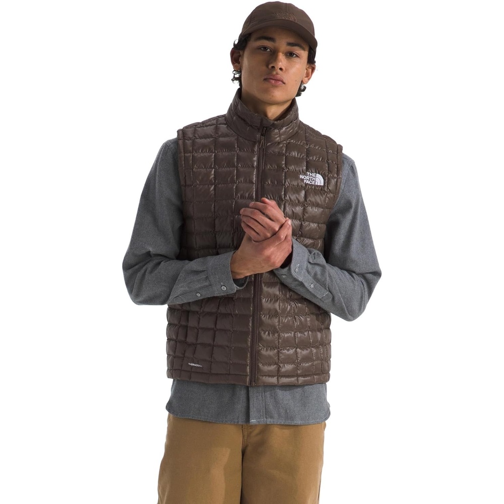 image:imageTHE NORTH FACE Mens Thermoball Vest  Lightweight Zip Up Vest With Synthetic Insulation Wind Resistant amp Water RepellentSmokey Brown