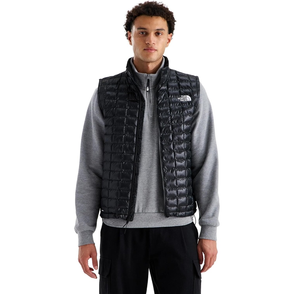image:imageTHE NORTH FACE Mens Thermoball Vest Lightweight Zip Up Vest With Synthetic Insulation Wind Resistant amp Water RepellentTnf BlackTnf Black