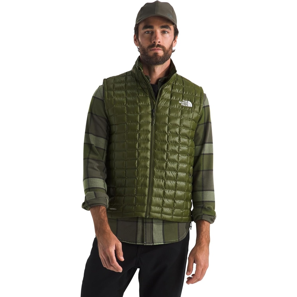image:imageTHE NORTH FACE Mens Thermoball Vest Lightweight Zip Up Vest With Synthetic Insulation Wind Resistant amp Water RepellentWoodland Green