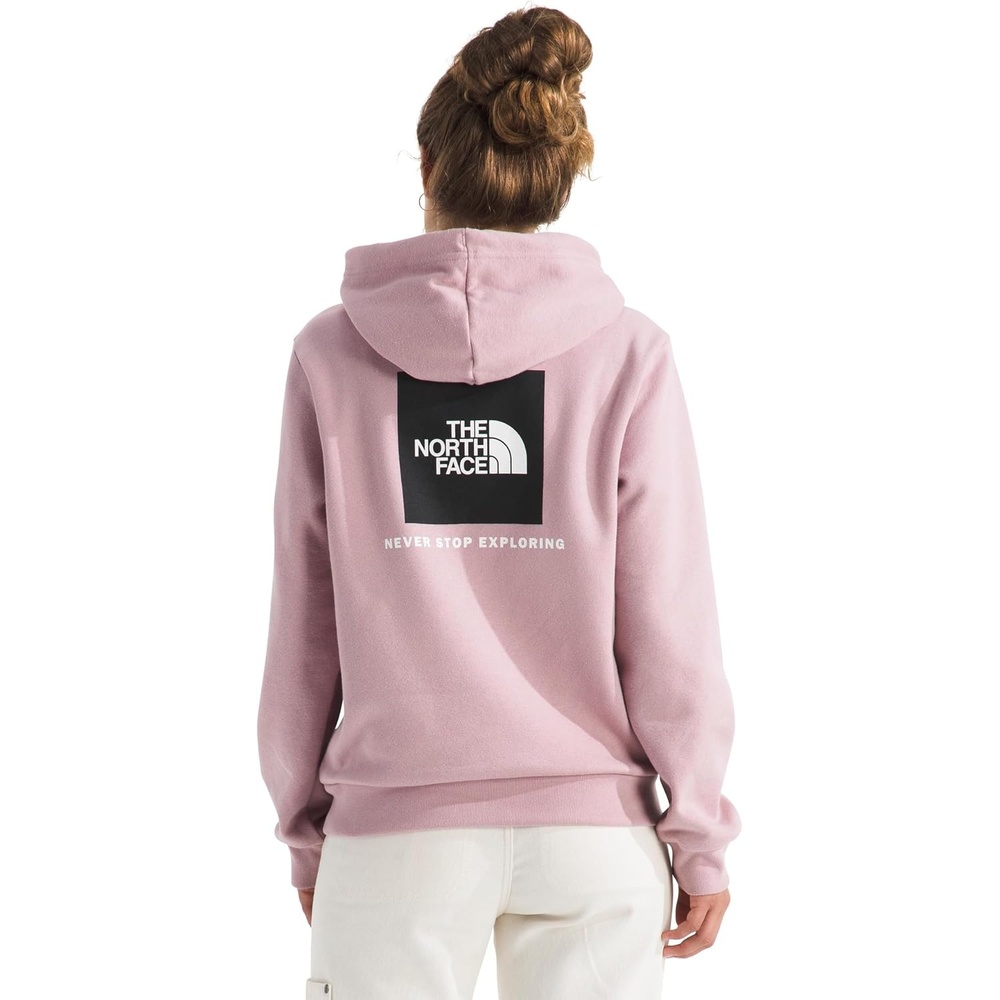 image:imageTHE NORTH FACE Womens Evolution Box NSE Hoodie 2 Piece Hood With Drawcord Kangaroo Hand PocketMetal Pink