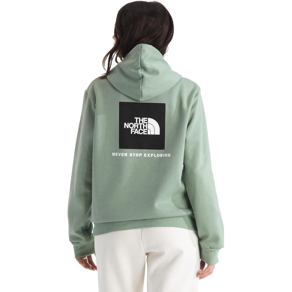 image:imageTHE NORTH FACE Womens Evolution Box NSE Hoodie 2 Piece Hood With Drawcord Kangaroo Hand PocketSlate Moss