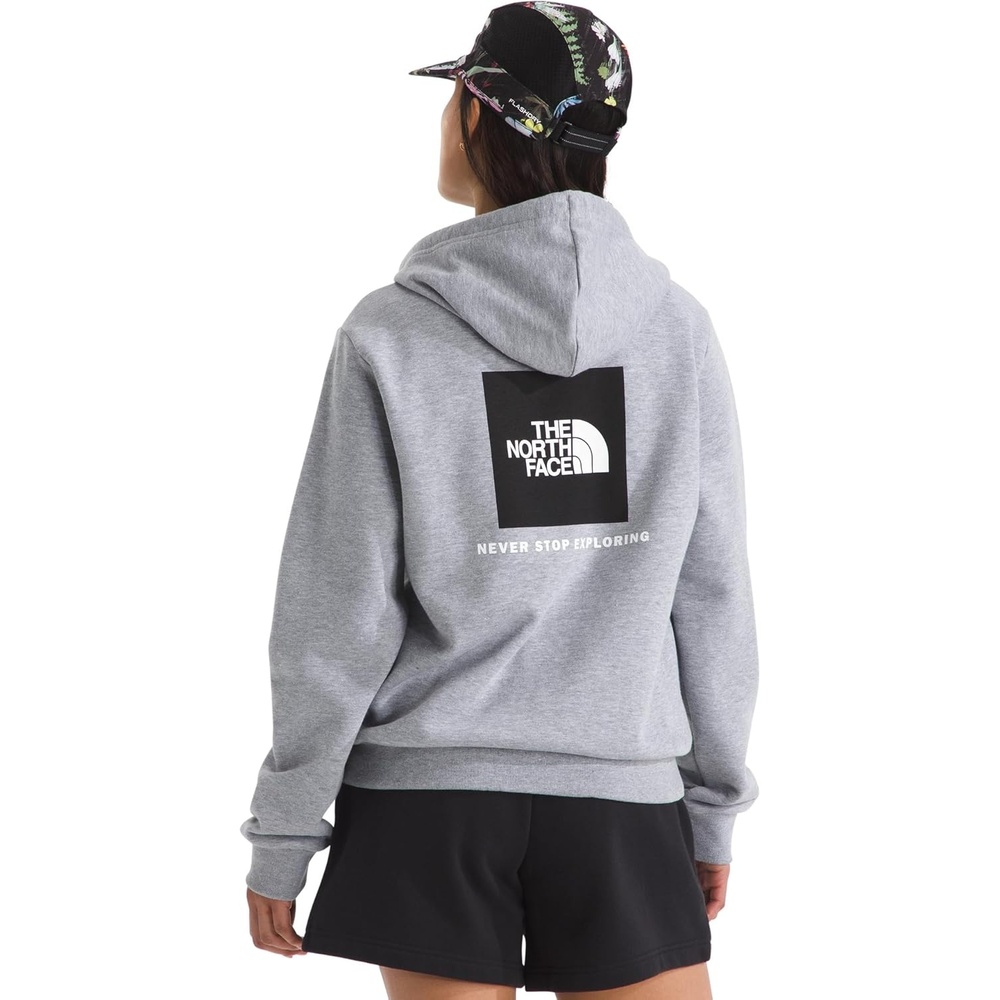 image:imageTHE NORTH FACE Womens Evolution Box NSE Hoodie  2 Piece Hood With Drawcord Kangaroo Hand PocketTnf Pale Grey Heather