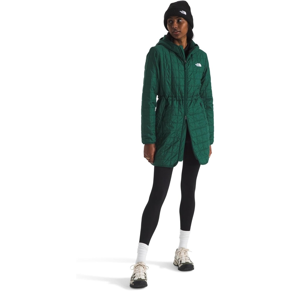 image:imageTHE NORTH FACE Womens Junction Insulated Parka Water Repellent Winter Jacket Packed With Insulation amp Secure Zip PocketsHunter Green