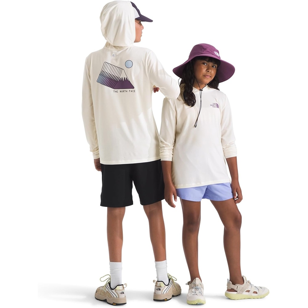 image:imageThe North Face Kids Adventure Coastal Climb Hoodie Moisture Wicking Pullover Lightweight amp Stretchy Durable HoodWhite Dune