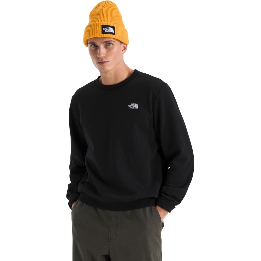 image:imageThe North Face Mens Evolution Simple Dome Crew Ribbed Collar amp Hem Classic LogoTnf Black