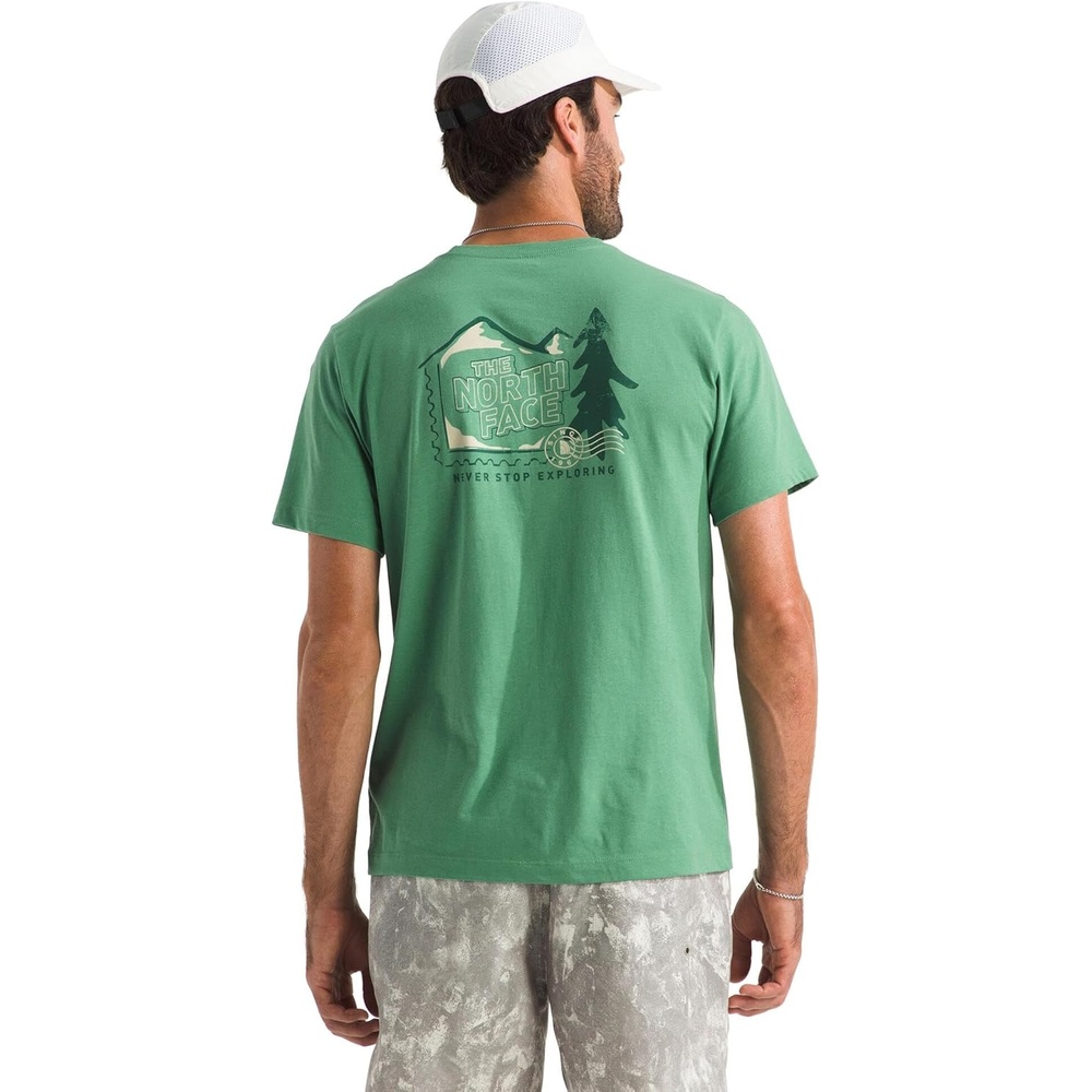 image:imageThe North Face Mountain Stamps Regular Short Sleeve TeeDimmed Algae  Mountain Stamps