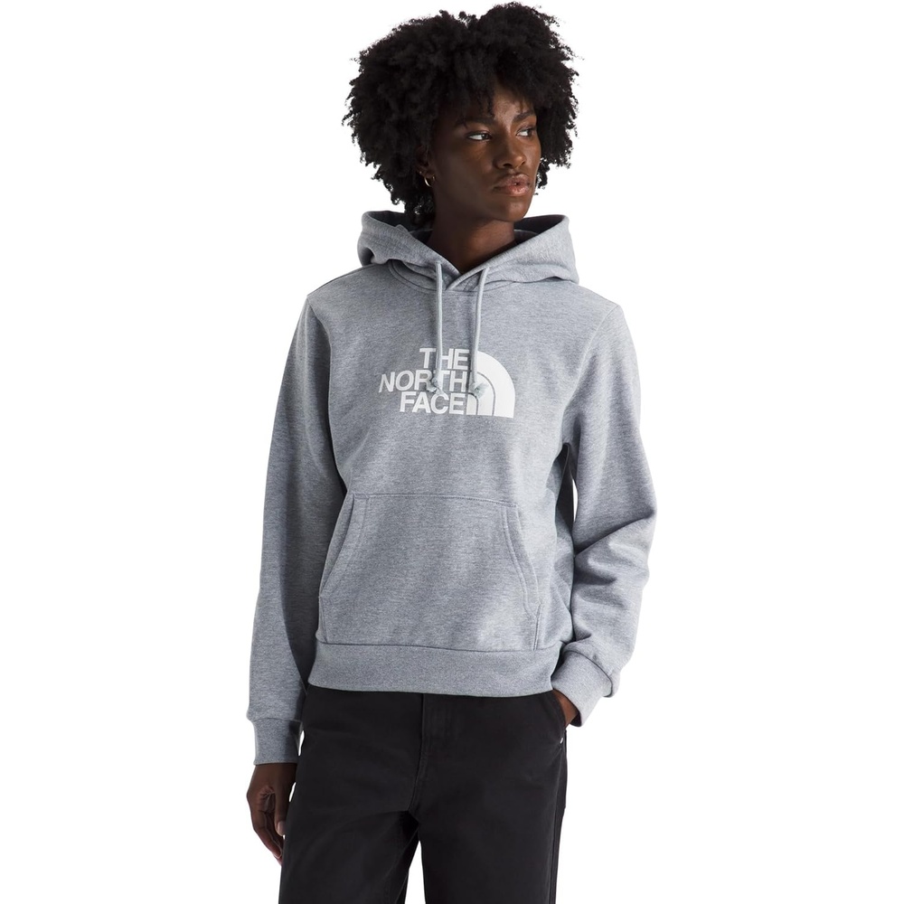 image:imageThe North Face Womens Evolution Half Dome Hoodie  Adventure Ready Hood With Adjustable Drawcord Kangaroo Hand PocketTnf Pale Grey Heather