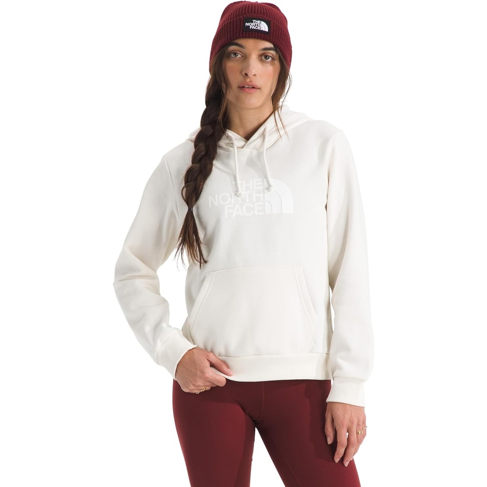 image:imageThe North Face Womens Evolution Half Dome Hoodie  Adventure Ready Hood With Adjustable Drawcord Kangaroo Hand PocketWhite Dune