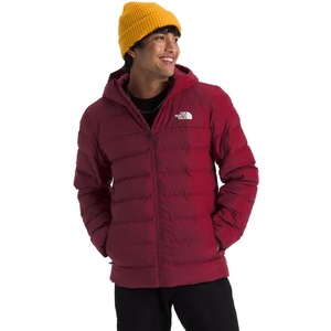 THE NORTH FACE Men’s Aconcagua 3 Hooded Jacket | Insulated, Wind & Water Resistant, Attached 3 Piece Hood With Cinch Cord(Beetroot)