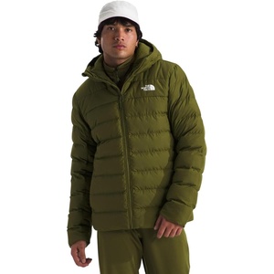 THE NORTH FACE Men’s Aconcagua 3 Hooded Jacket | Insulated, Wind & Water Resistant, Attached 3 Piece Hood With Cinch Cord(Forest Olive)