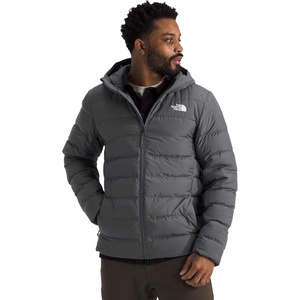 THE NORTH FACE Men’s Aconcagua 3 Hooded Jacket | Insulated, Wind & Water Resistant, Attached 3 Piece Hood With Cinch Cord(Smoked Pearl)