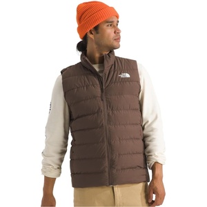 THE NORTH FACE Men’s Aconcagua 3 Insulated Vest | Wind Resistant, Water Repellent, 600 Fill Waterfowl Down Insulation(Smokey Brown)
