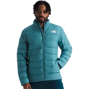 THE NORTH FACE Men’s Aconcagua 3 Jacket | Wind Resistant, Water Repellent, 600 Fill Waterfowl Down Insulation(Algae Blue)
