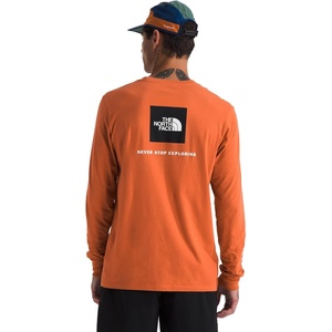 THE NORTH FACE Men’s Core Box Long Sleeve NSE Tee | T-shirt With Ribbed Collar & Cuffs for Durability(Iron Bronze)