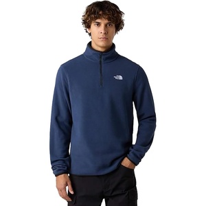 THE NORTH FACE Men’s Glacier Fleece Quarter Zip Jacket | Pullover With Zip Pockets & Stretch on Collar, Cuffs & Hem(Summit Navy)