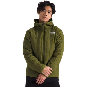 THE NORTH FACE Men’s Junction Insulated Hoodie | Water Resistant With Heatseeker Insulation, 3-piece Hood & Zip Pockets(Forest Olive)