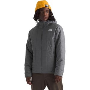 THE NORTH FACE Men’s Junction Insulated Hoodie | Water Resistant With Heatseeker Insulation, 3-piece Hood & Zip Pockets(Smoked Pearl)